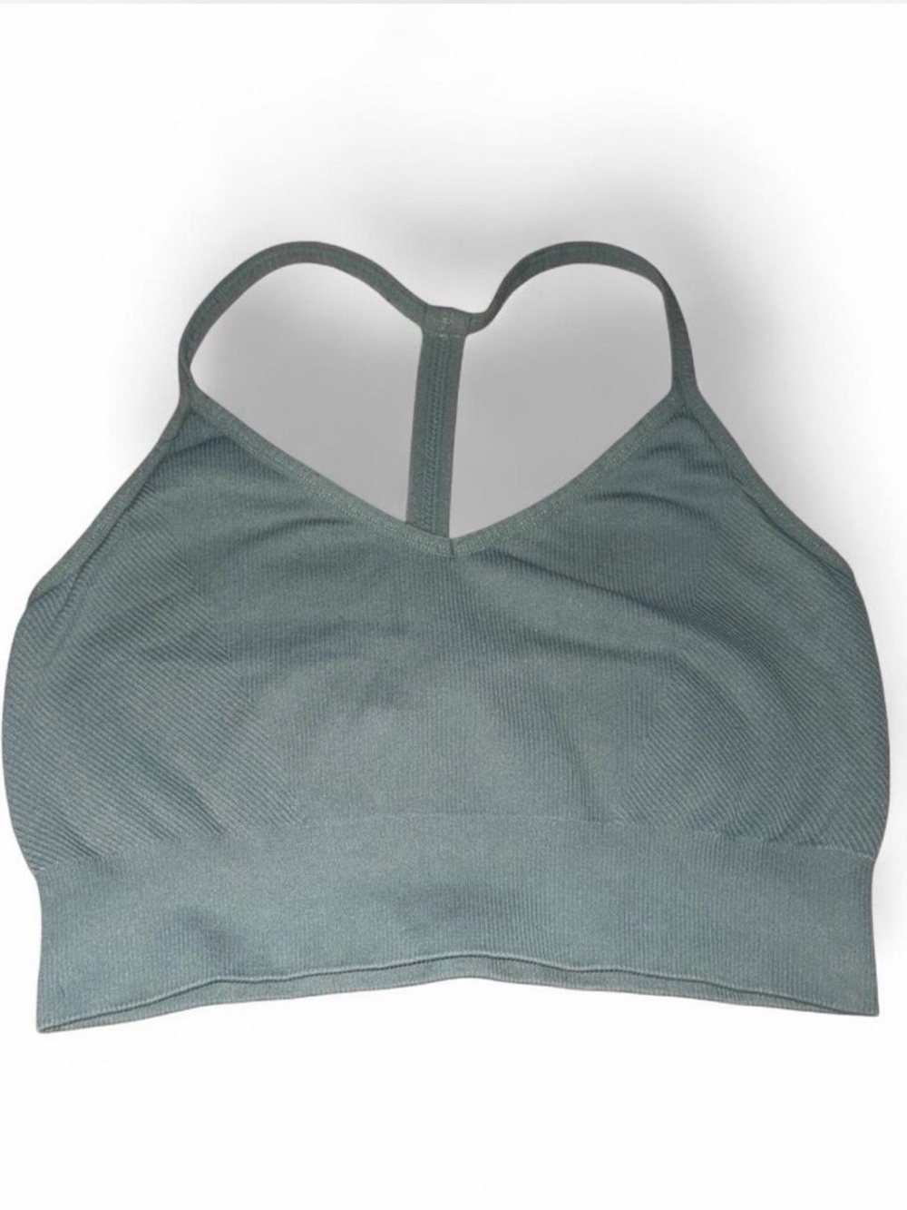 Yogalicious Seamless T-Back Sports Bra in Sage